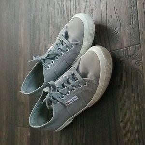 Grey superga cotu sneakers